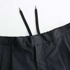 WIDE EASY TWO TUCK TROUSERS #DARK NAVY [ST.502]