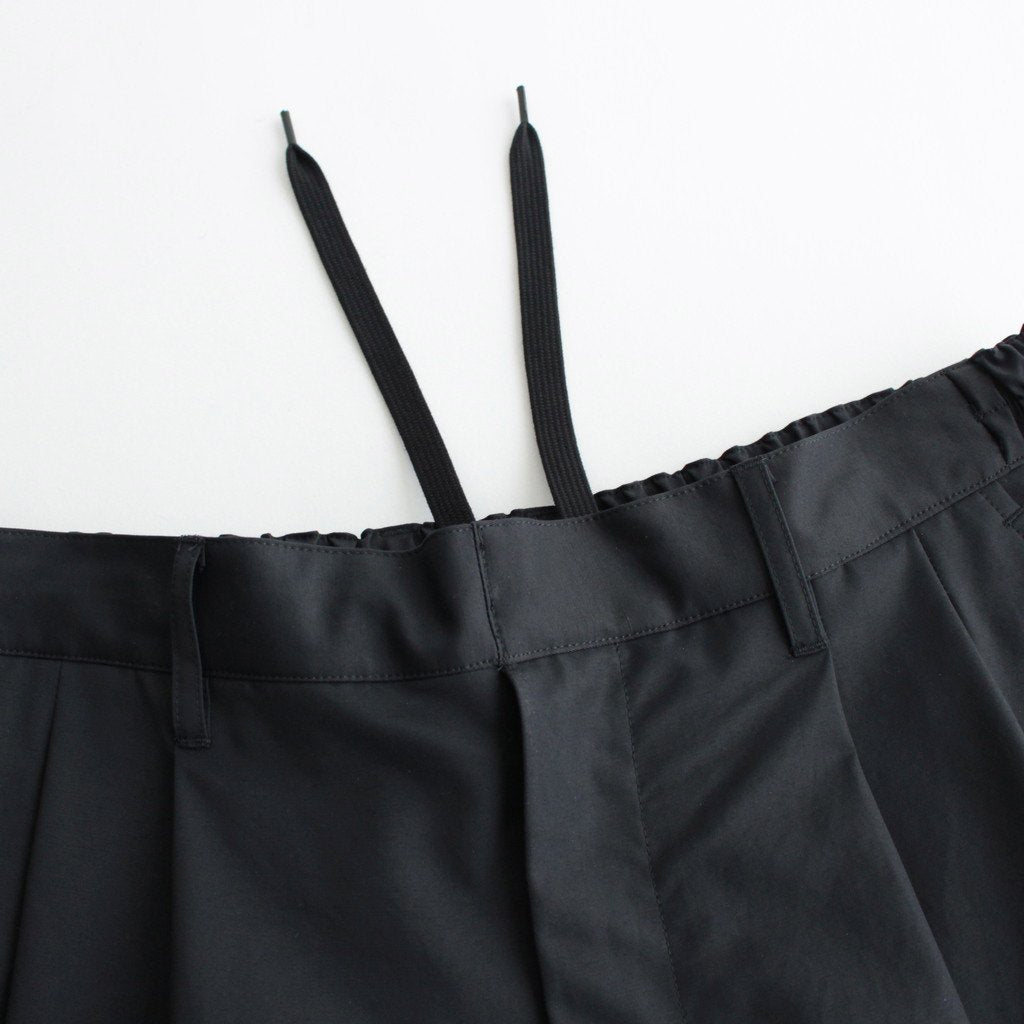 WIDE EASY TWO TUCK TROUSERS #DARK NAVY [ST.502]