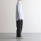 WIDE EASY TWO TUCK TROUSERS #DARK NAVY [ST.502]