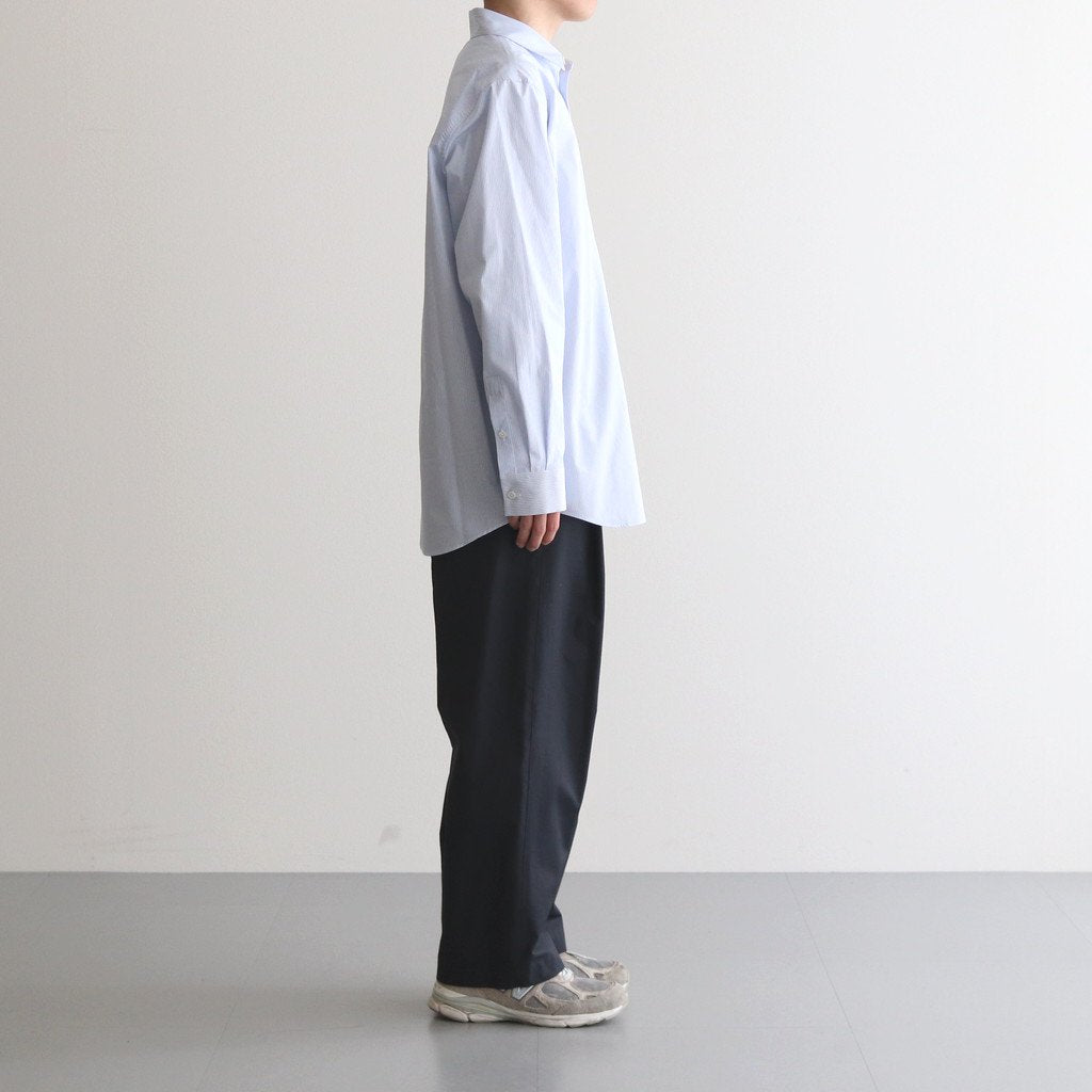 WIDE EASY TWO TUCK TROUSERS #DARK NAVY [ST.502]