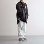 OVERSIZED LAYERED SHIRT #KHAKI CHECK [ST.547-2]