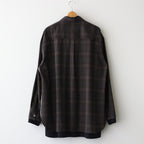 OVERSIZED LAYERED SHIRT #KHAKI CHECK [ST.547-2]