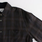 OVERSIZED LAYERED SHIRT #KHAKI CHECK [ST.547-2]