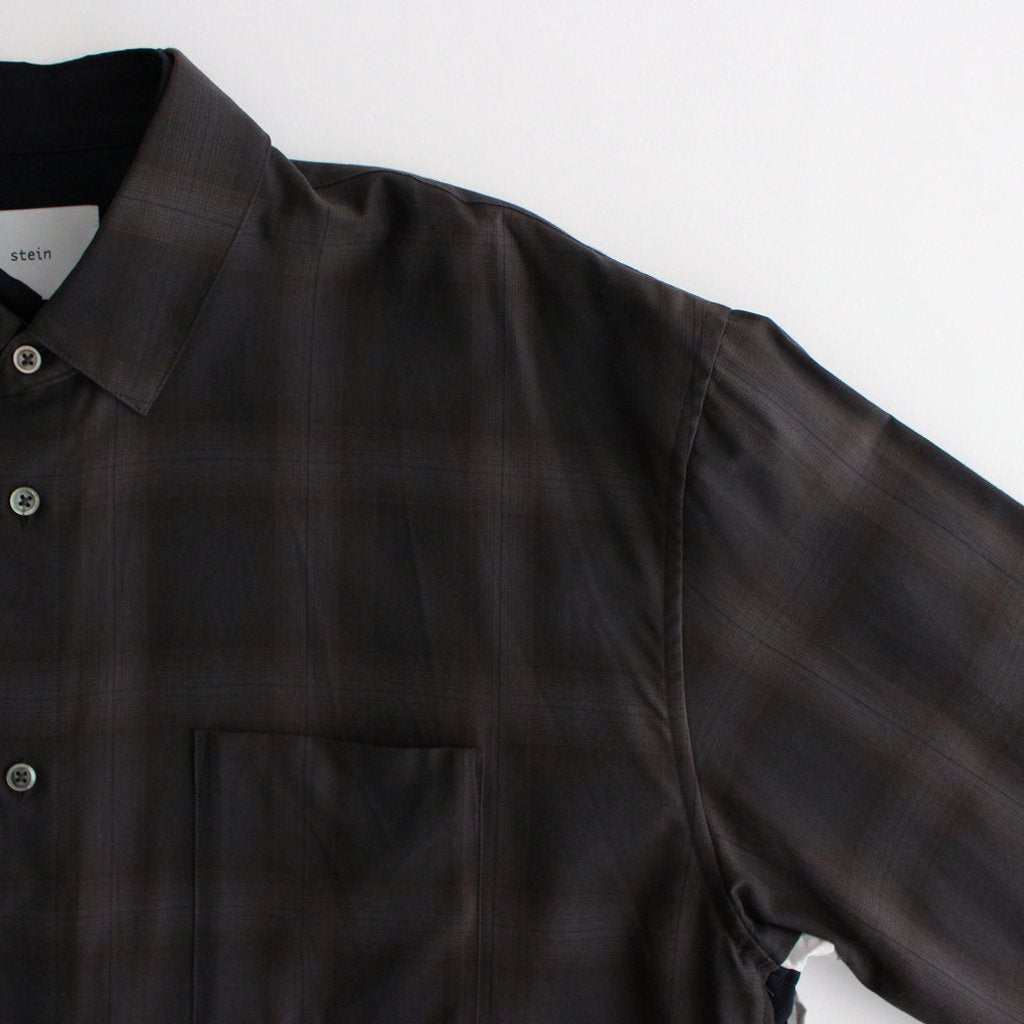 OVERSIZED LAYERED SHIRT #KHAKI CHECK [ST.547-2]