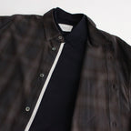 OVERSIZED LAYERED SHIRT #KHAKI CHECK [ST.547-2]