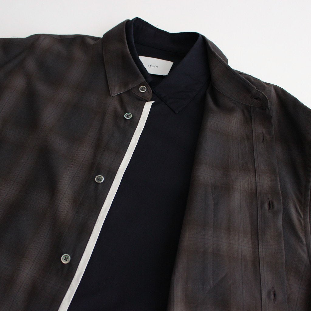 OVERSIZED LAYERED SHIRT #KHAKI CHECK [ST.547-2]