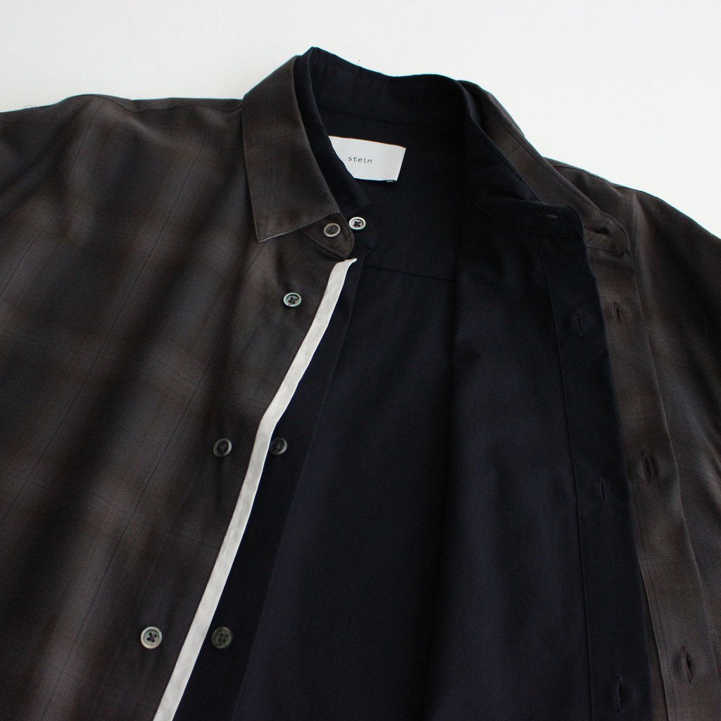 OVERSIZED LAYERED SHIRT #KHAKI CHECK [ST.547-2]