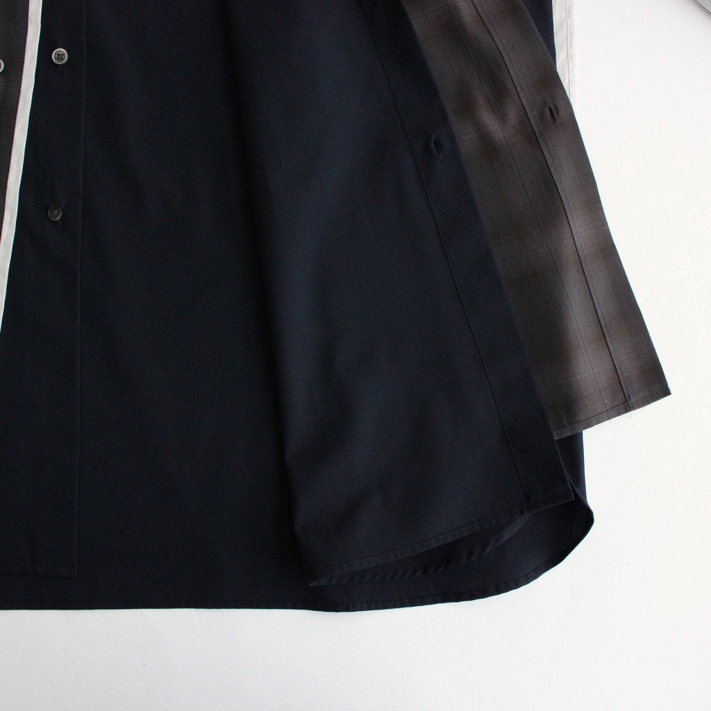 OVERSIZED LAYERED SHIRT #KHAKI CHECK [ST.547-2]