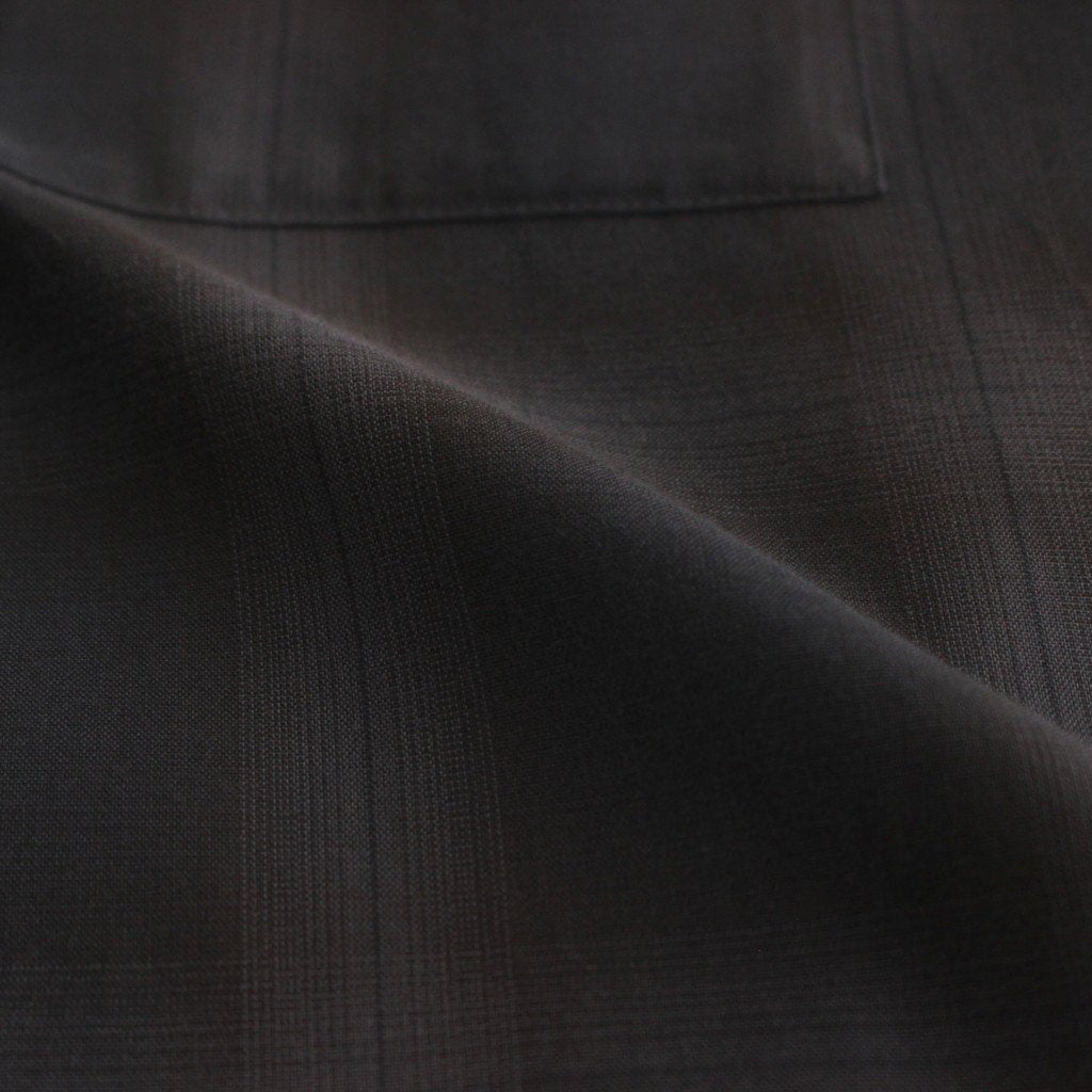 OVERSIZED LAYERED SHIRT #KHAKI CHECK [ST.547-2]