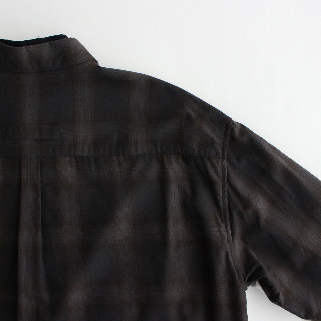 OVERSIZED LAYERED SHIRT #KHAKI CHECK [ST.547-2]