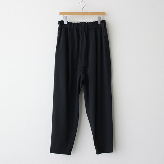 NMTPPT｜Matte Polyester Typewriter 1 Tuck Tapered Easy Pants #BLACK [GE_NC0108PF]