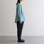 NMTPPT｜マットポリエステル・タイプライター  1タックテーパードイージーパンツ #BLACK [GE_NC0108PF]