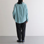 NMTPPT｜マットポリエステル・タイプライター  1タックテーパードイージーパンツ #BLACK [GE_NC0108PF]