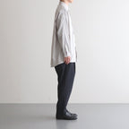 NMTPPT｜マットポリエステル・タイプライター  1タックテーパードイージーパンツ #BLACK [GE_NC0108PF]