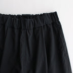 NMTPPT｜マットポリエステル・タイプライター  1タックテーパードイージーパンツ #BLACK [GE_NC0108PF]