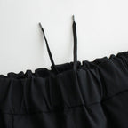 NMTPPT｜マットポリエステル・タイプライター  1タックテーパードイージーパンツ #BLACK [GE_NC0108PF]