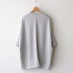 NRBO6T | マットポリエステル リブライクニット 6分袖Tシャツ #LIGHT GREY [GE_NC0404T6]