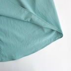 NREOPO | マットポリエステル・タイプライター 襟付きプルオーバー #MINT [GE_NC0107PO]