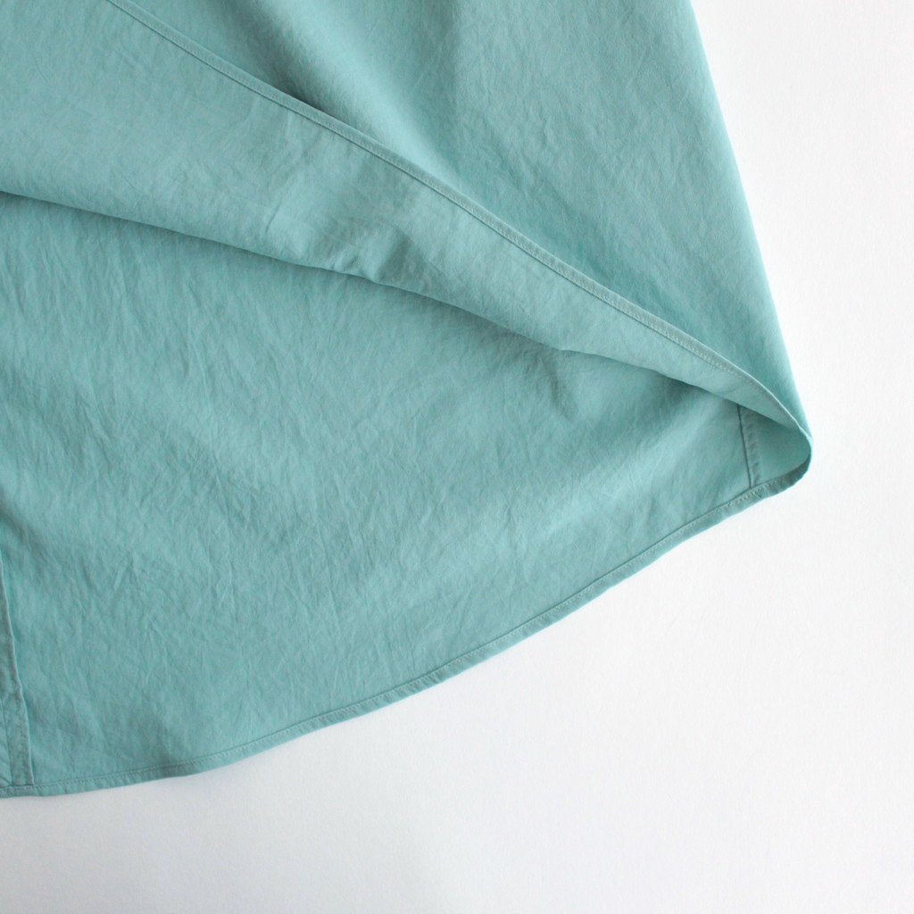 NREOPO | マットポリエステル・タイプライター 襟付きプルオーバー #MINT [GE_NC0107PO]