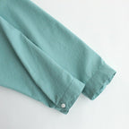 NREOPO | マットポリエステル・タイプライター 襟付きプルオーバー #MINT [GE_NC0107PO]