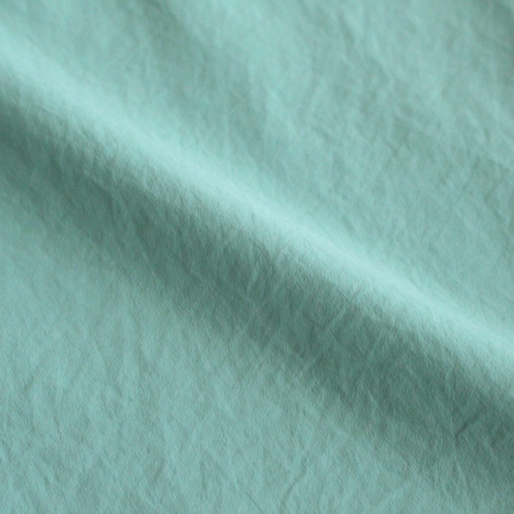 NMCSH | マットポリエステル・タイプライター マオカラーセミワイドシャツ #MINT [GE_NC0103SF]