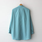 NOVSH | マットポリエステル・タイプライター スモールカラーワイドシャツ #MINT [GE_NC0104SF]
