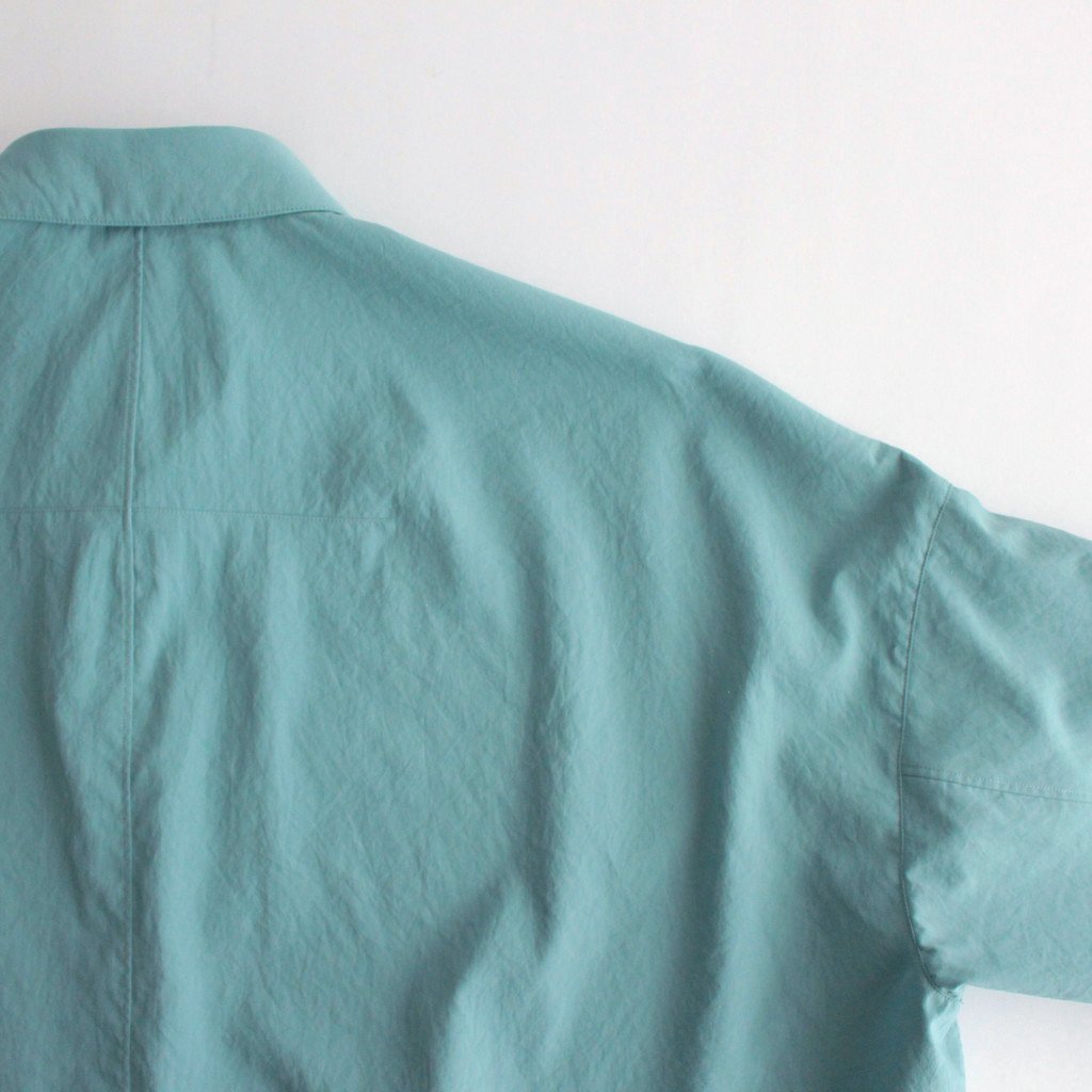 NOVSH | Matte polyester typewriter small collar wide shirt #MINT [GE_NC0104SF]