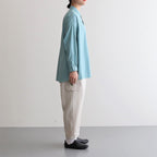 NOVSH | マットポリエステル・タイプライター スモールカラーワイドシャツ #MINT [GE_NC0104SF]