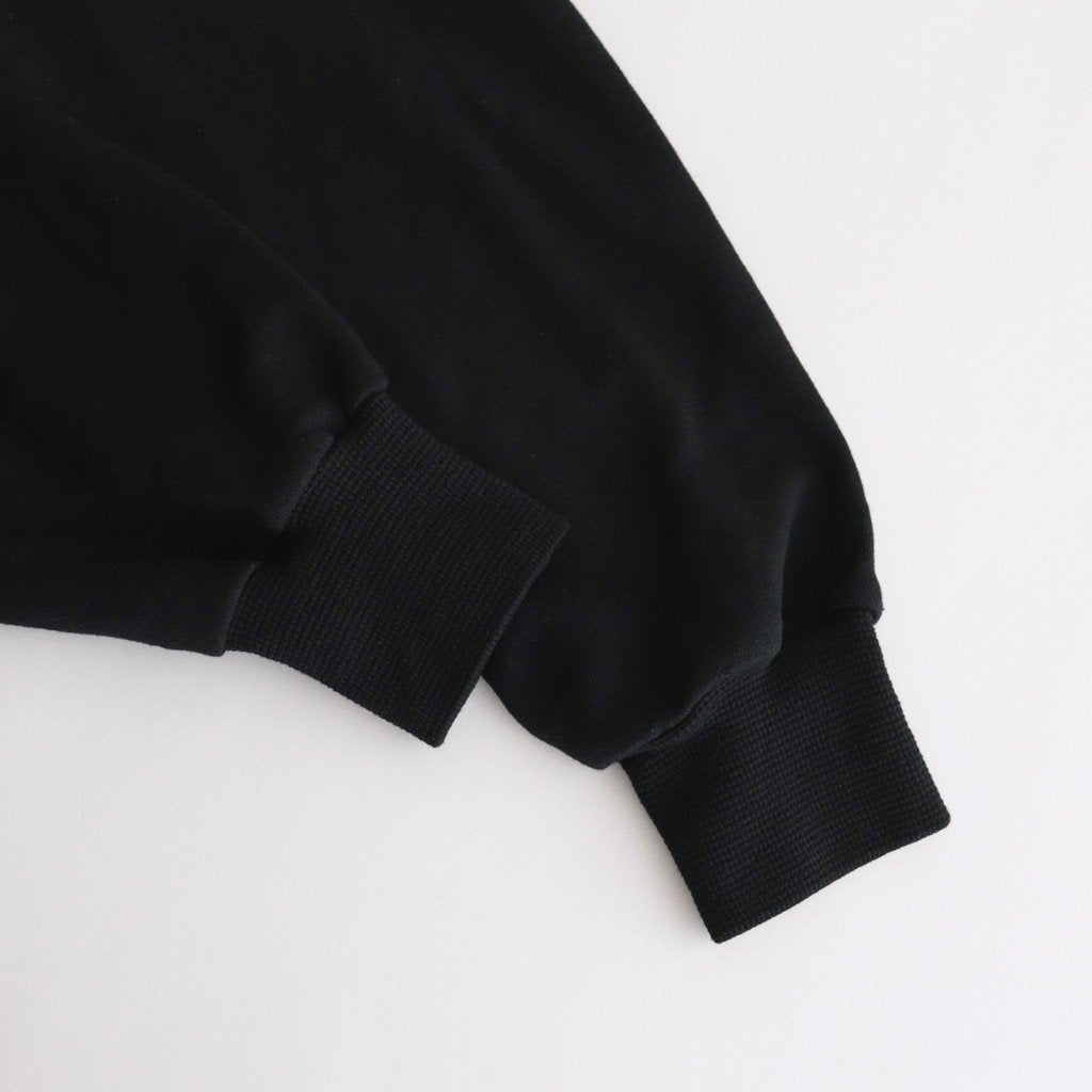 FCDPTD｜Product dyed &amp; polyester fleece front open hoodie #BLACK [GE_FR0304TD]