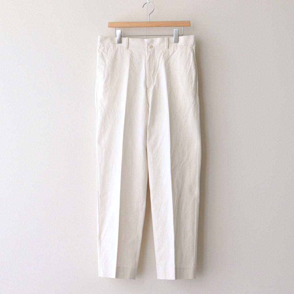 CHINO CLOTH PANTS CREASED SLIM #LIGHT BEIGE [13602]