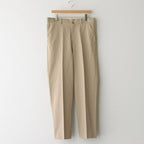 CHINO CLOTH PANTS CREASED SLIM #KHAKI [13602]