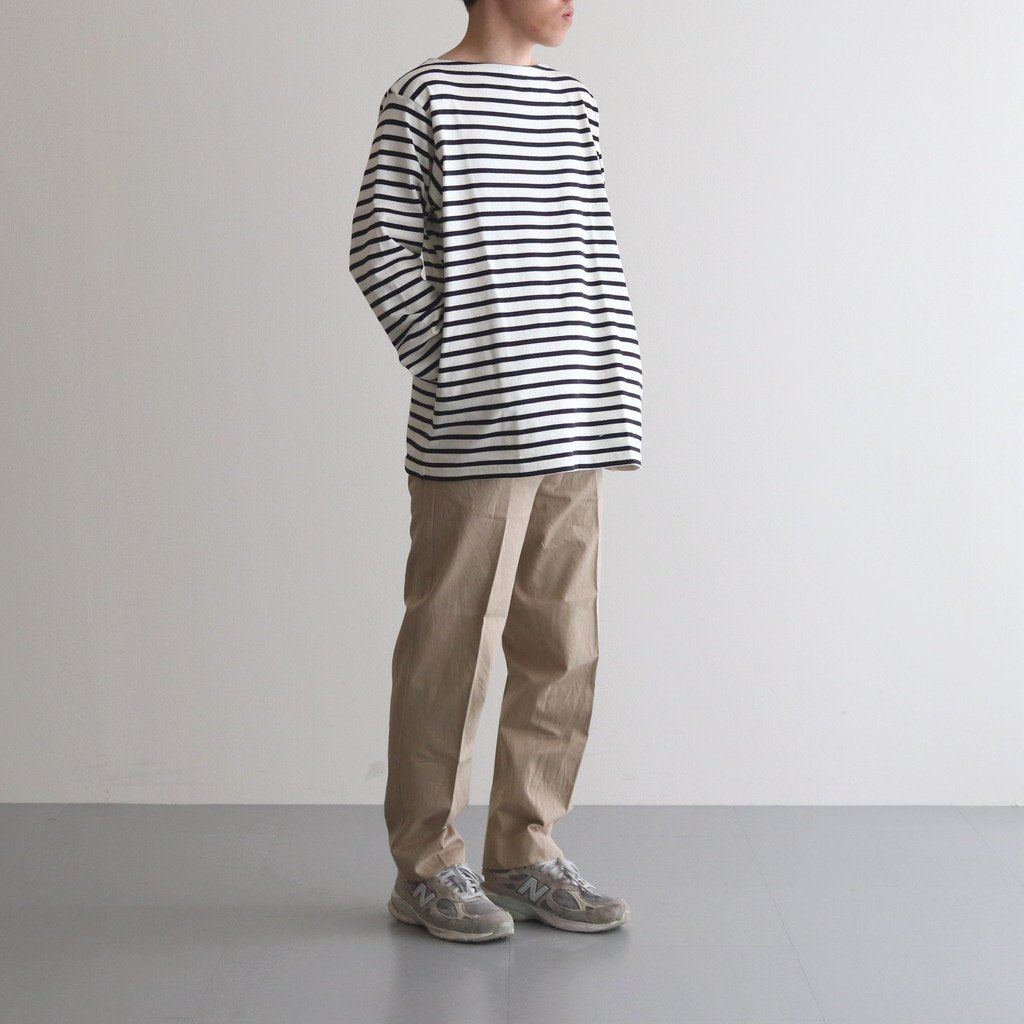 CHINO CLOTH PANTS CREASED SLIM #KHAKI [13602] _ YAECA | ヤエカ 