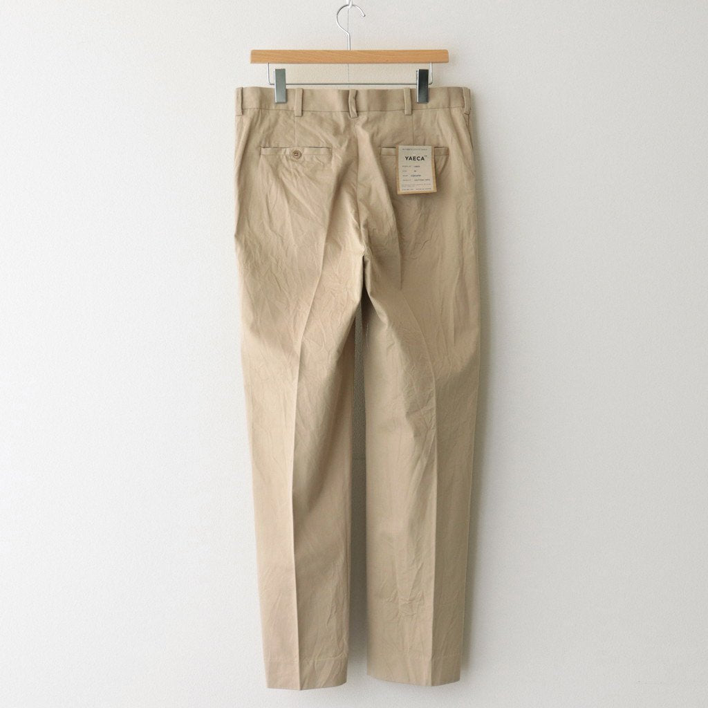CHINO CLOTH PANTS CREASED SLIM #KHAKI [13602]