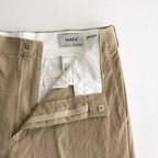 CHINO CLOTH PANTS CREASED SLIM #KHAKI [13602]