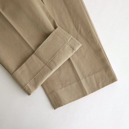 CHINO CLOTH PANTS CREASED SLIM #KHAKI [13602]