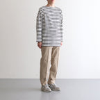 CHINO CLOTH PANTS CREASED SLIM #KHAKI [13602]