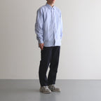 CHINO CLOTH PANTS CREASED SLIM #NAVY [13602]