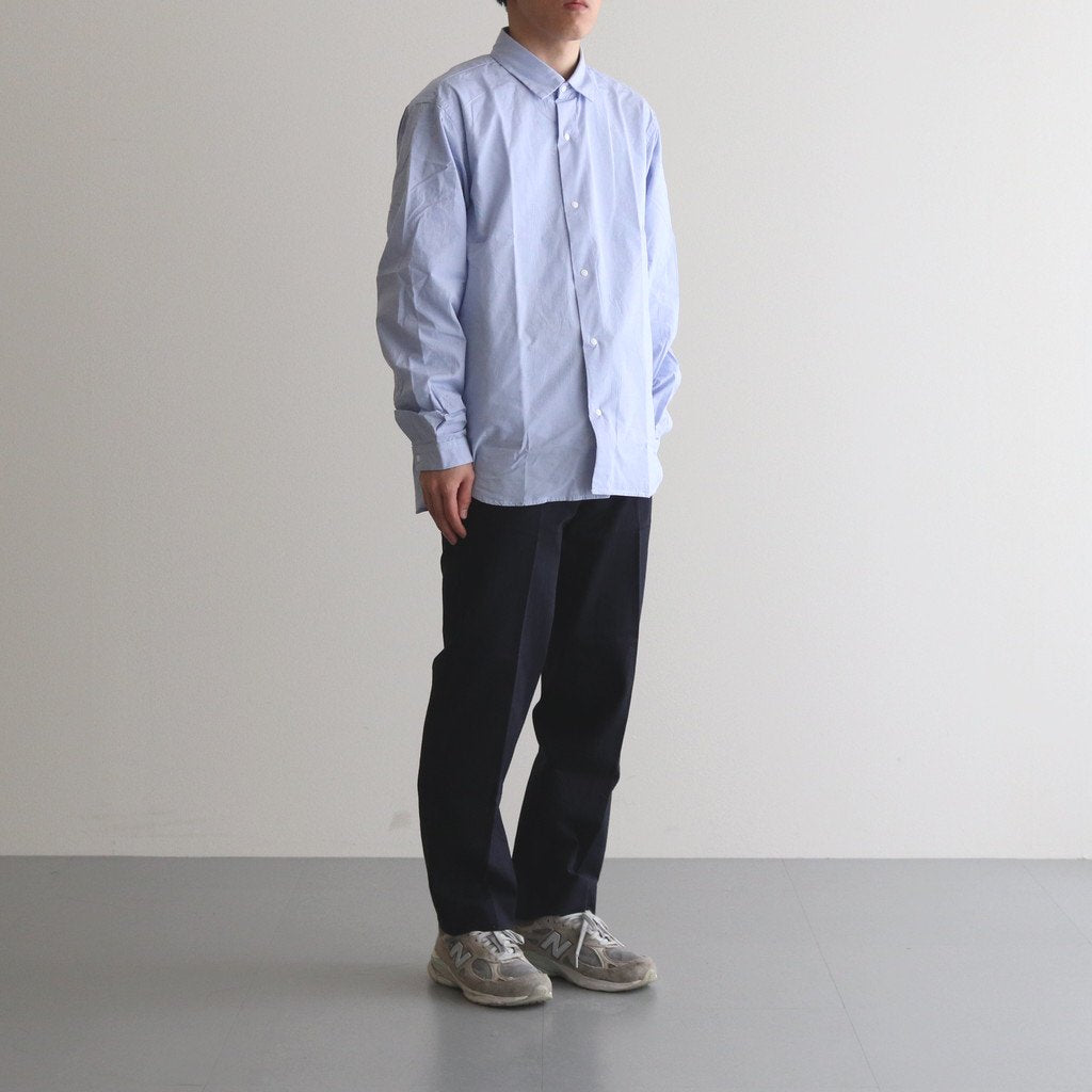 CHINO CLOTH PANTS CREASED SLIM #NAVY [13602]