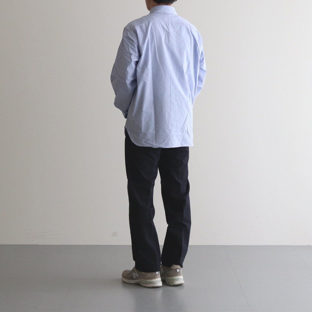 CHINO CLOTH PANTS CREASED SLIM #NAVY [13602]