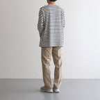 BASQUE SHIRT #NAVY OFF WHITE-ST [33024]