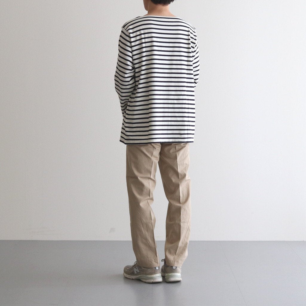 BASQUE SHIRT #NAVY OFF WHITE-ST [33024]