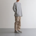 BASQUE SHIRT #NAVY OFF WHITE-ST [33024]