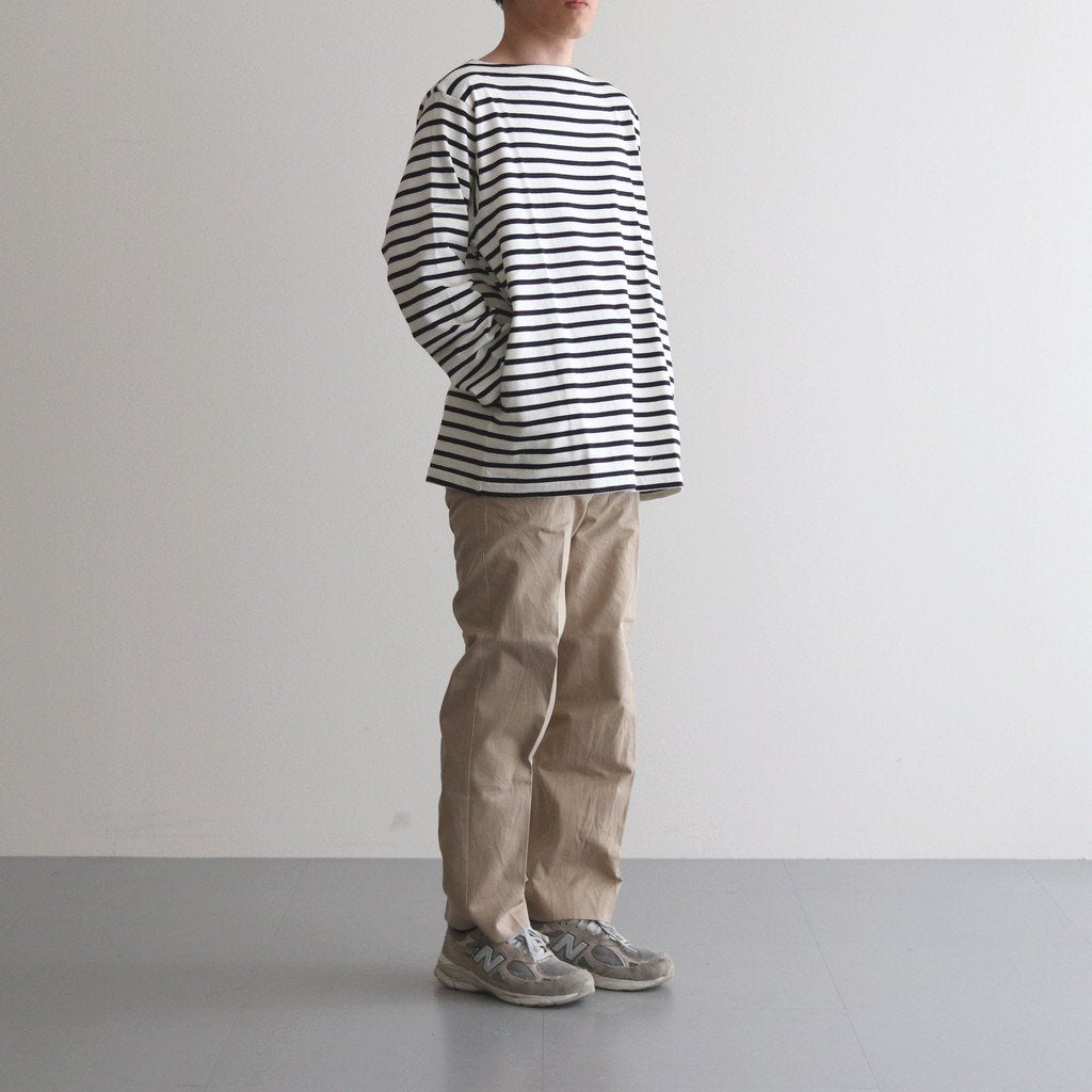 BASQUE SHIRT #NAVY OFF WHITE-ST [33024]