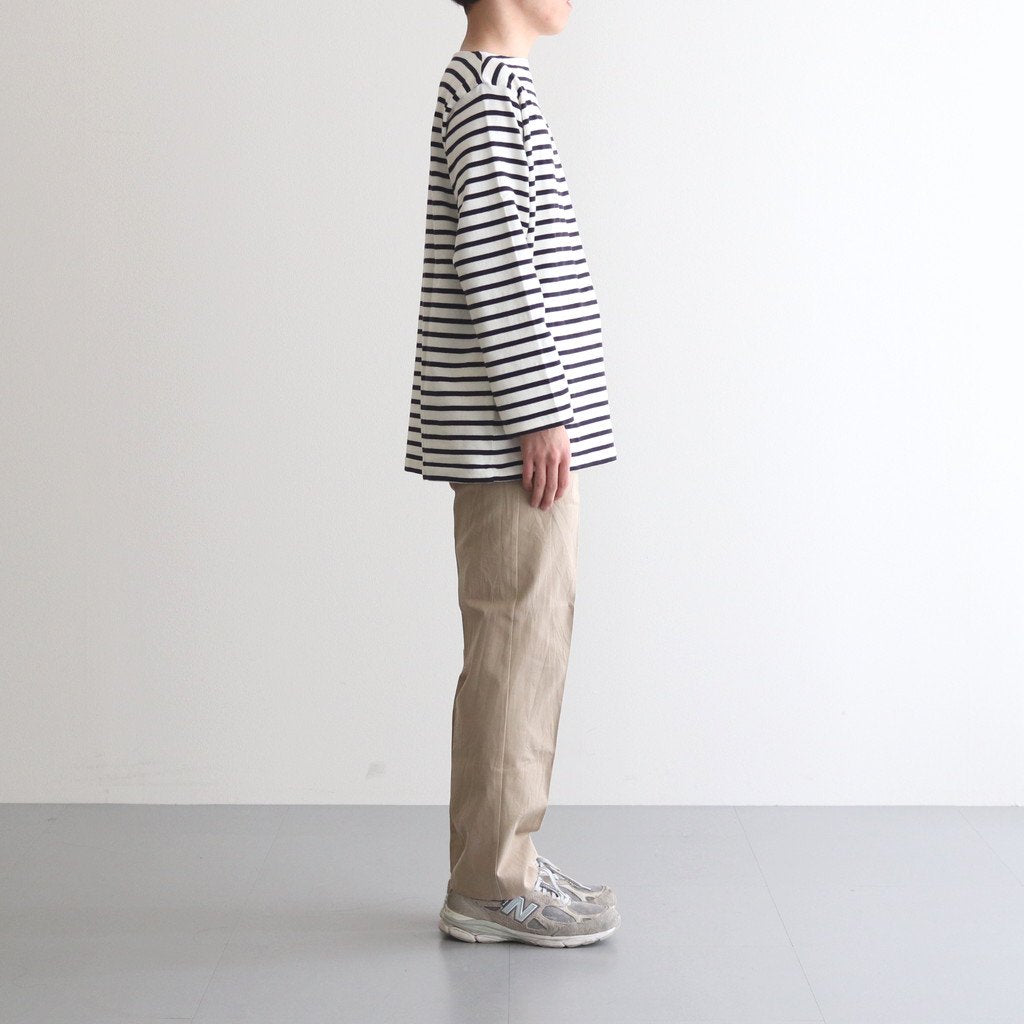 BASQUE SHIRT #NAVY OFF WHITE-ST [33024]