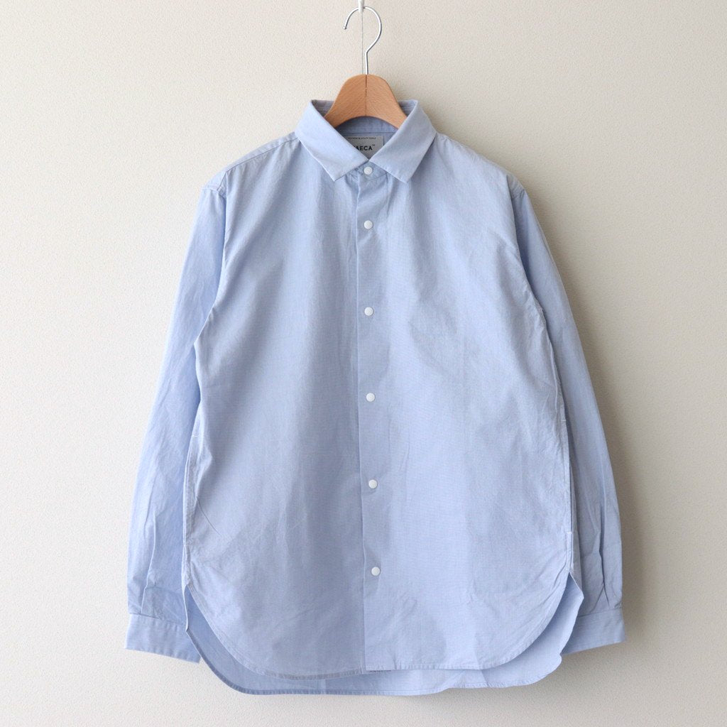 COMFORT SHIRT RELAX LONG #SAX [63104]