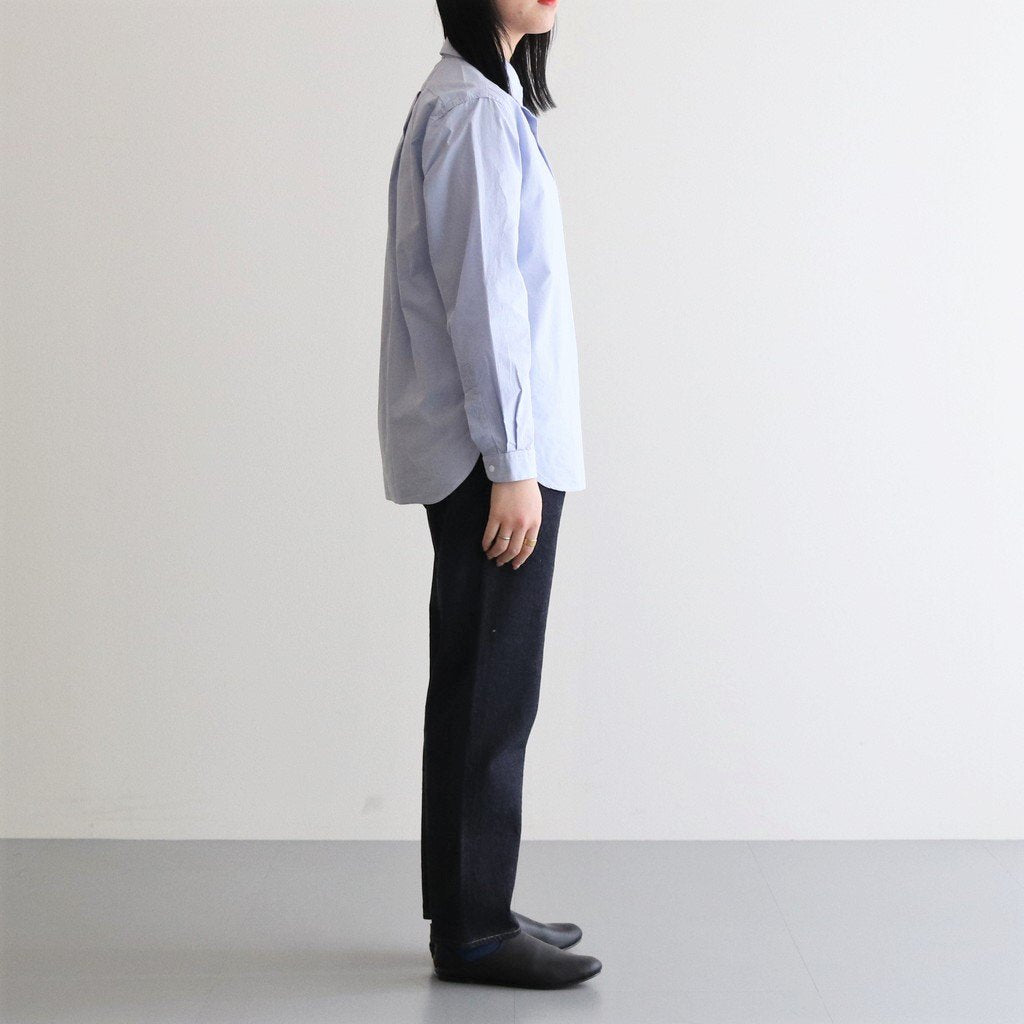 COMFORT SHIRT RELAX LONG #SAX [63104] _ YAECA | ヤエカ – ciacura