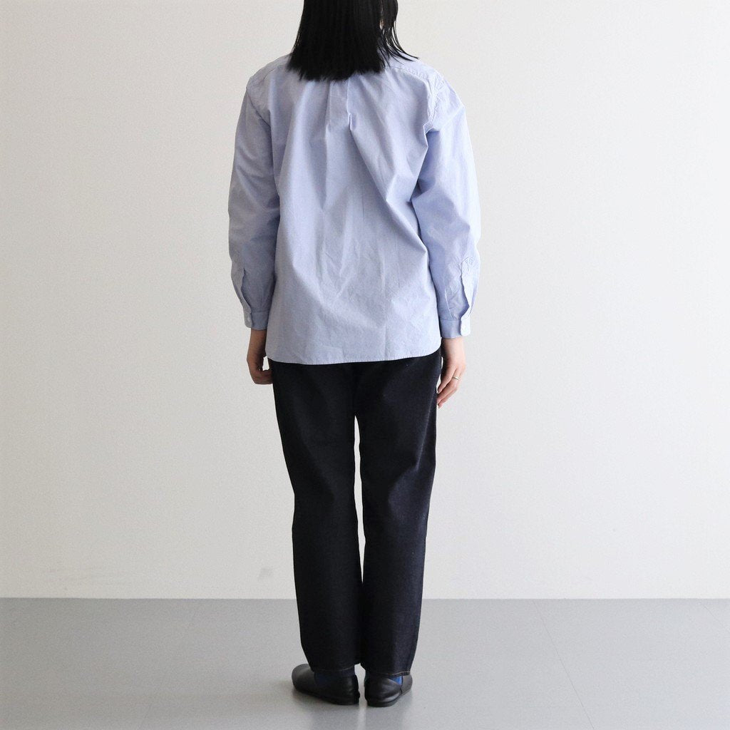 COMFORT SHIRT RELAX LONG #SAX [63104] _ YAECA | ヤエカ – ciacura