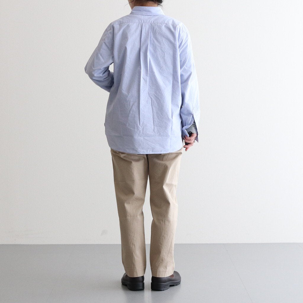 COMFORT SHIRT RELAX LONG #SAX [63104] _ YAECA | ヤエカ – ciacura