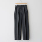 SUPER FINE TROPICAL WOOL SLACKS #TOP CHARCOAL [A23SP08WT]