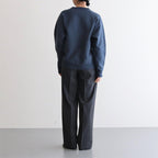 SUPER FINE TROPICAL WOOL SLACKS #TOP CHARCOAL [A23SP08WT]